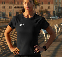 Women Tops | HOKA ONE ONE Performance Short Sleeve Black