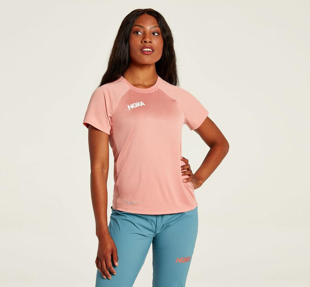 Women Tops | HOKA ONE ONE Performance Short Sleeve Rosette