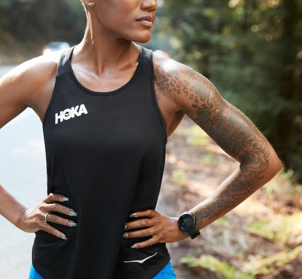 Women Tops | HOKA ONE ONE Performance Tank Black