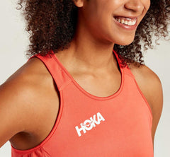 Women Tops | HOKA ONE ONE Performance Tank Hot Coral