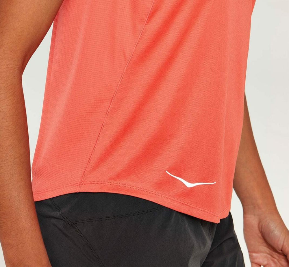 Women Tops | HOKA ONE ONE Performance Tank Hot Coral
