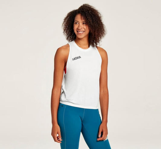 Women Tops | HOKA ONE ONE Performance Utility Tank White