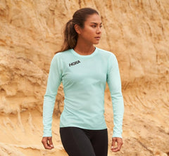 Women Tops | HOKA ONE ONE Wind Shirt Blue Tint