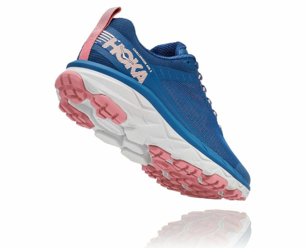 Women Trail Running | HOKA ONE ONE Challenger ATR 5 Dark Blue / Cameo Brown
