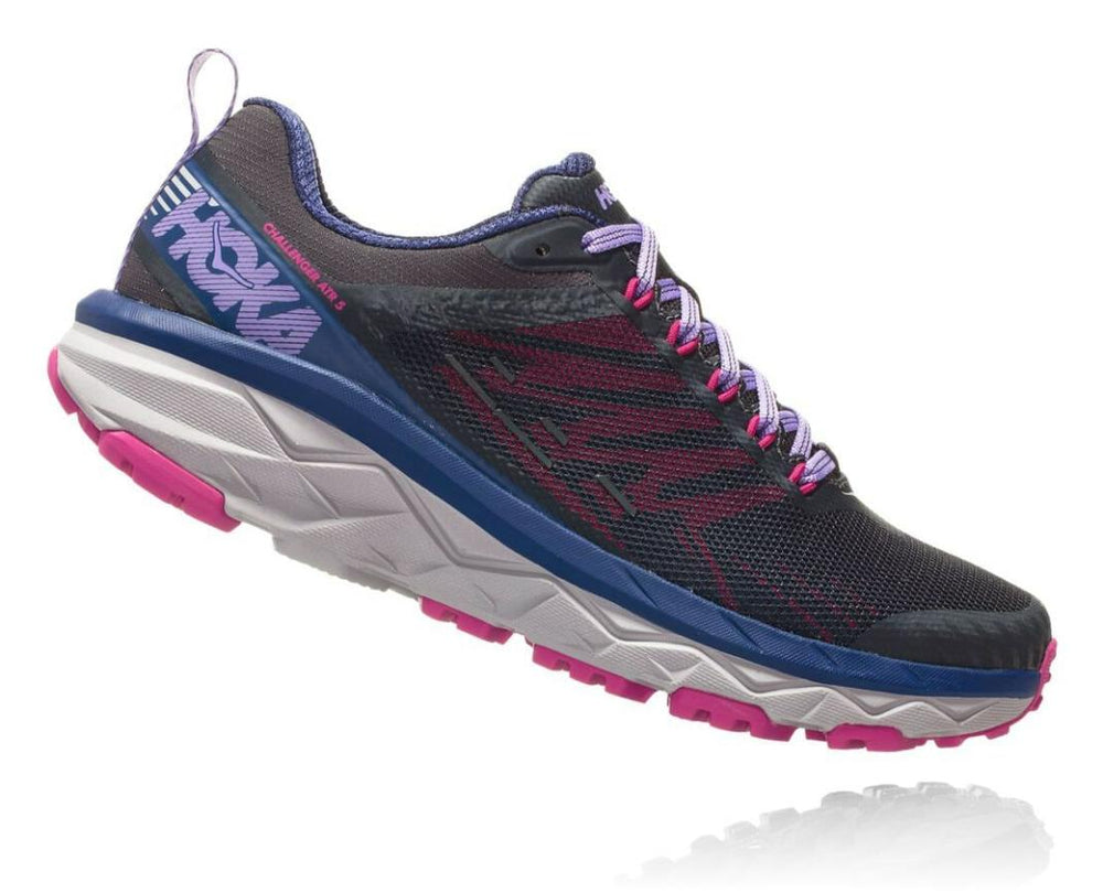 Women Trail Running | HOKA ONE ONE Challenger ATR 5 Ebony / Very Berry