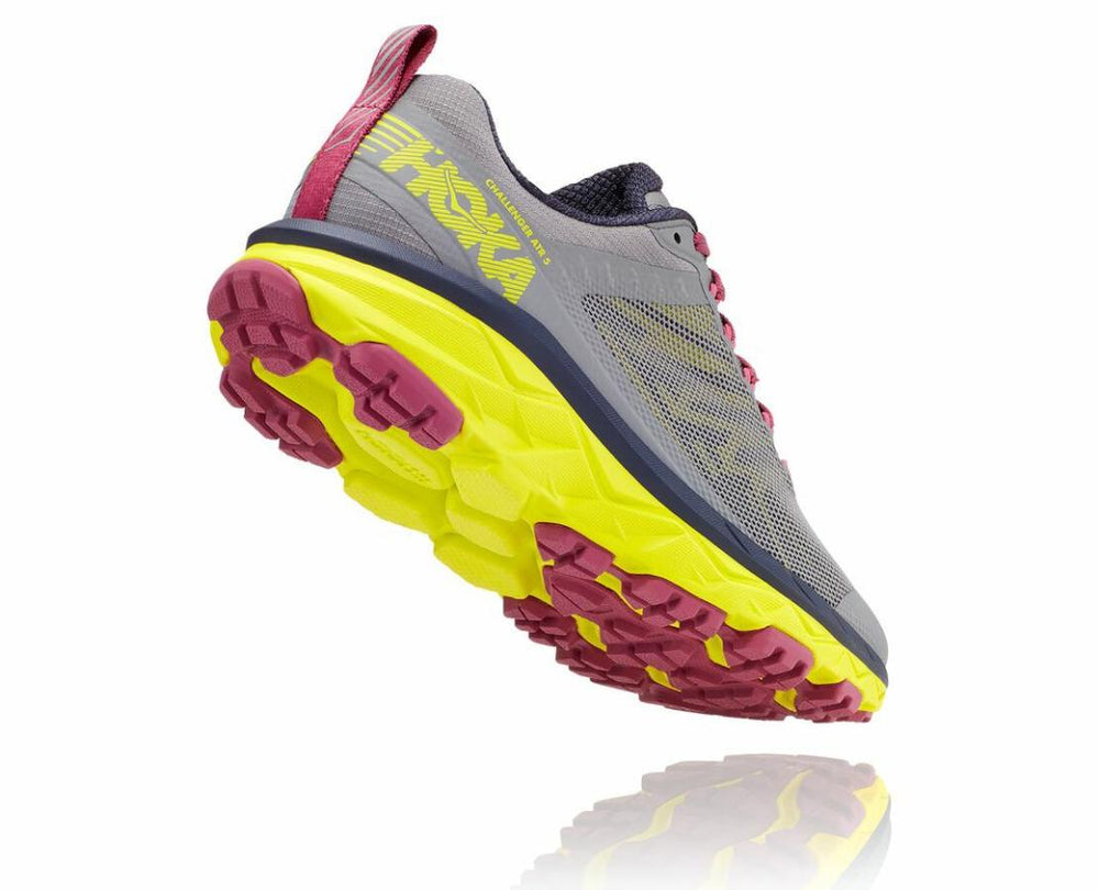 Women Trail Running | HOKA ONE ONE Challenger ATR 5 Frost Gray / Evening Primrose