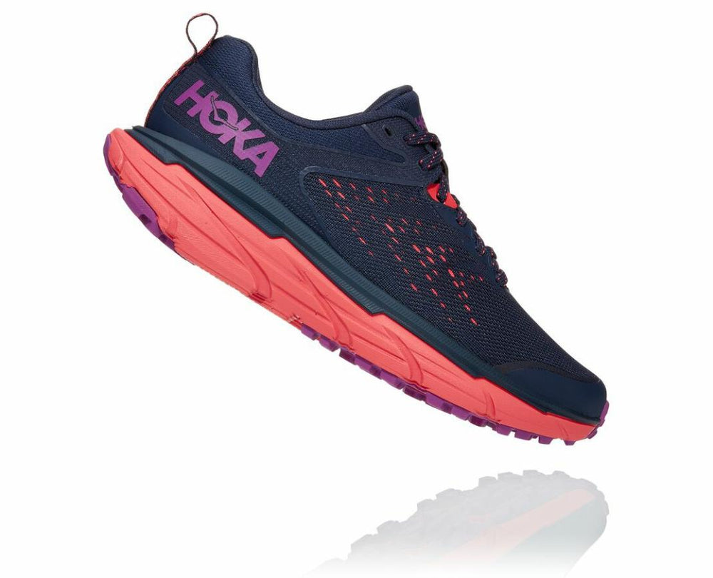 Women Trail Running | HOKA ONE ONE Challenger ATR 6 Black Iris / Hot Coral