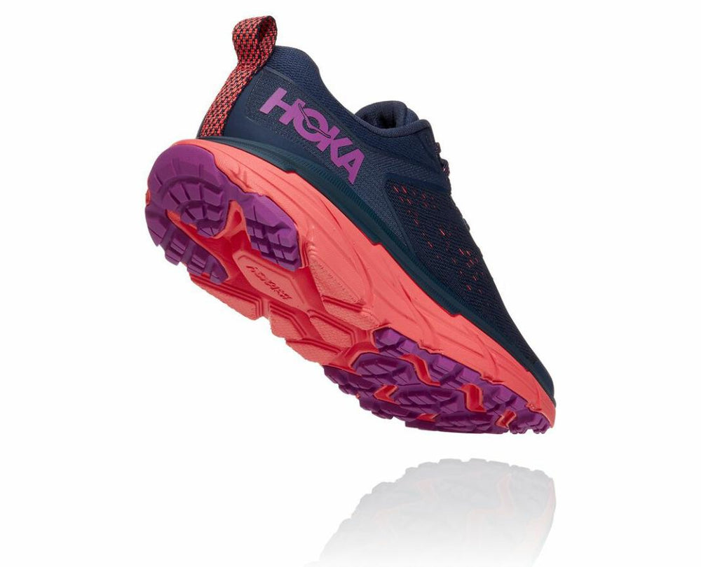 Women Trail Running | HOKA ONE ONE Challenger ATR 6 Black Iris / Hot Coral