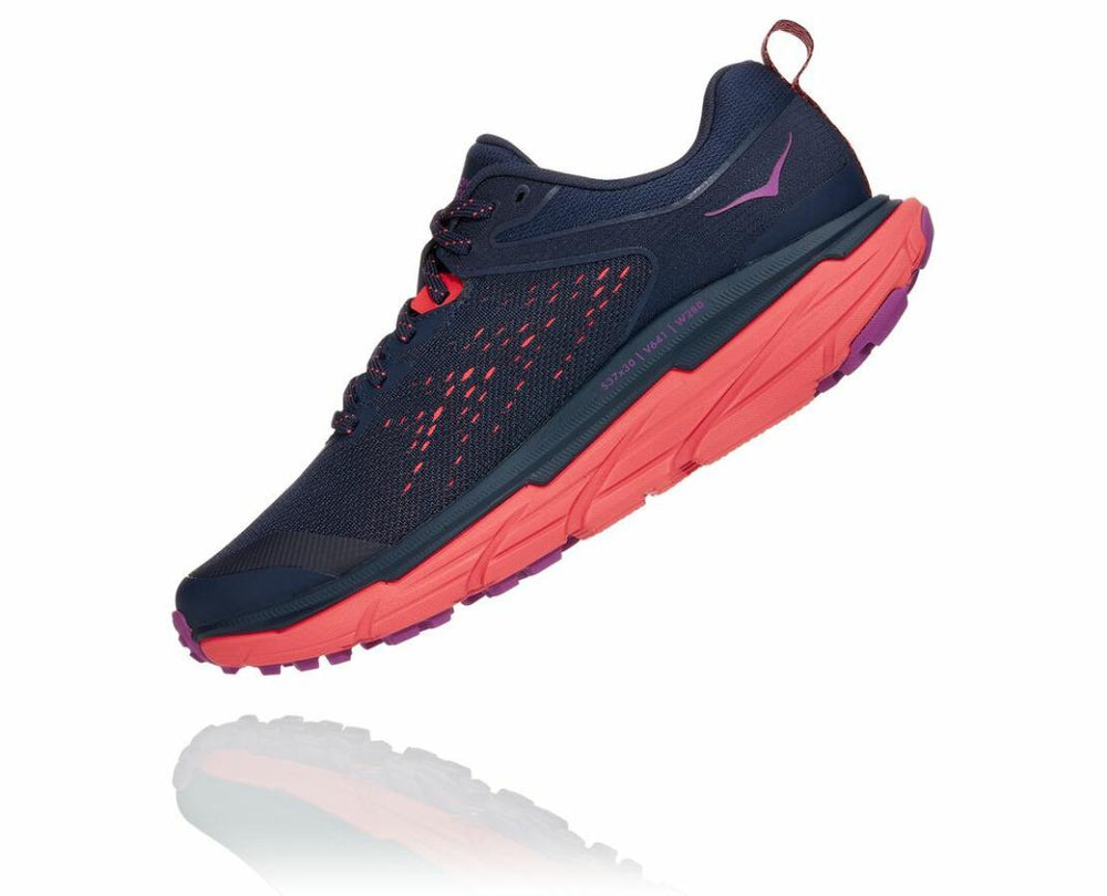 Women Trail Running | HOKA ONE ONE Challenger ATR 6 Black Iris / Hot Coral