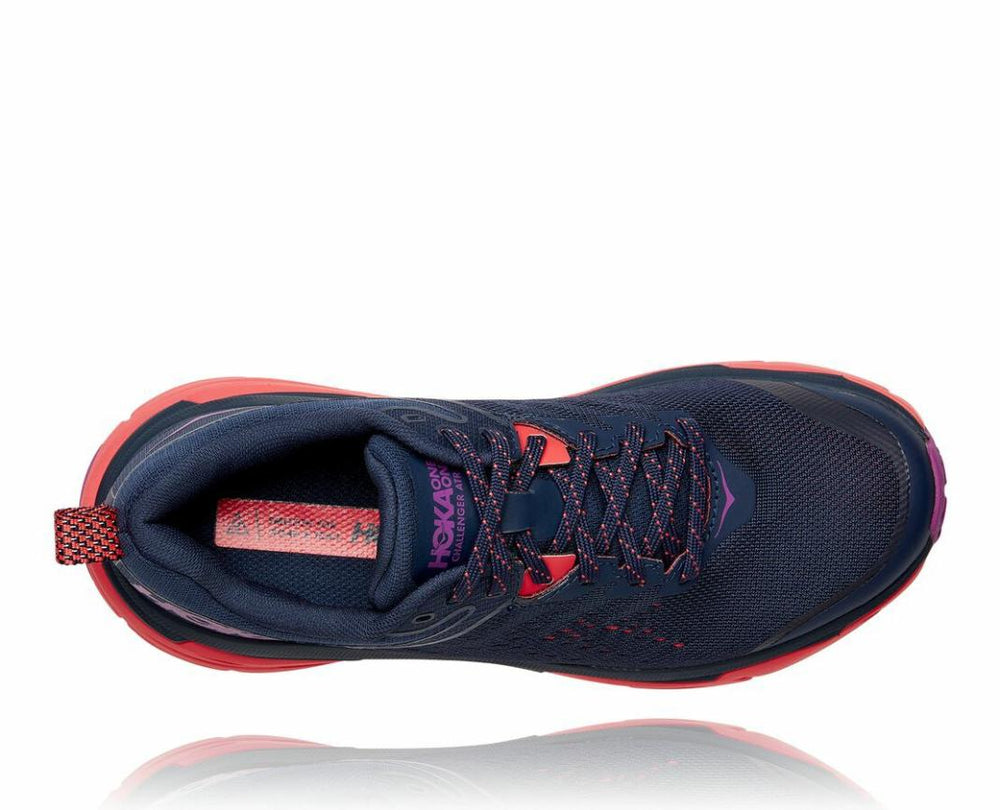 Women Trail Running | HOKA ONE ONE Challenger ATR 6 Black Iris / Hot Coral
