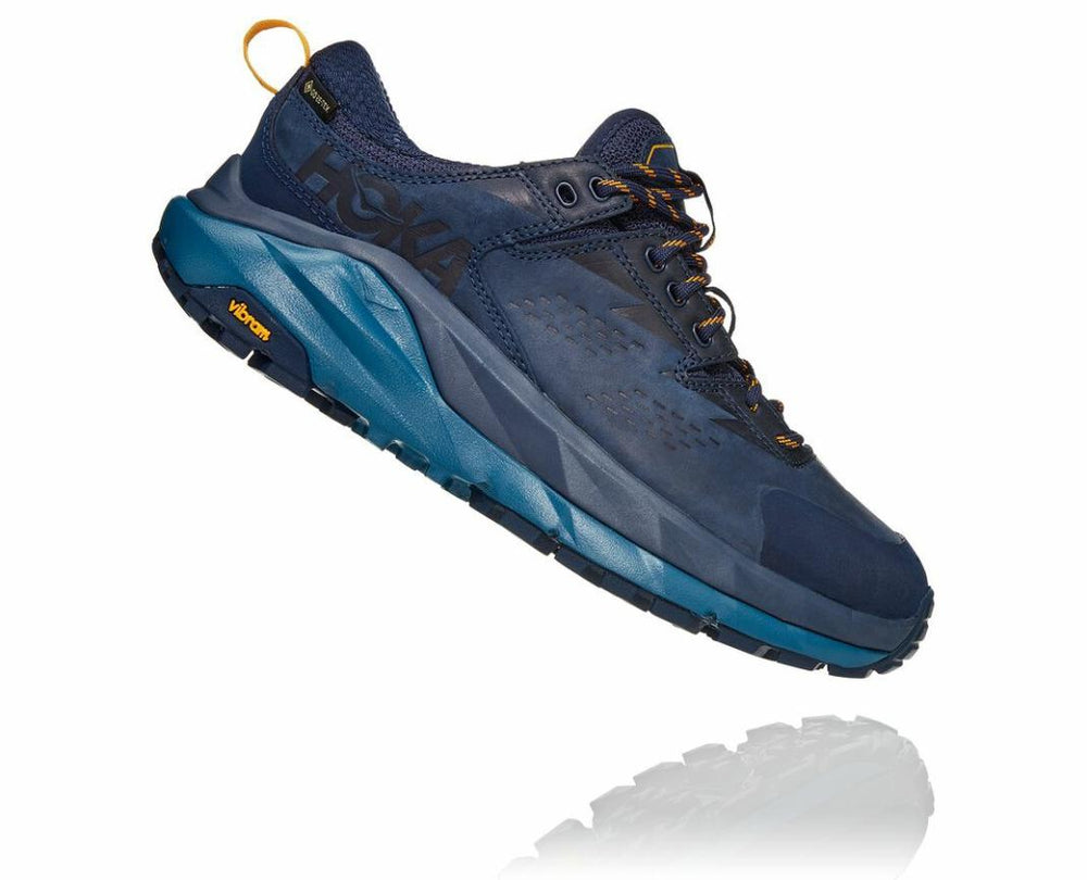 Women Trail Running | HOKA ONE ONE Kaha Low GORE-TEX Black Iris / Moroccan Blue