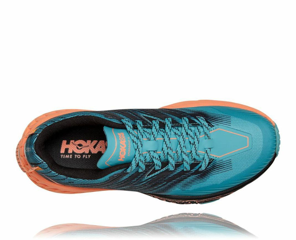 Women Trail Running | HOKA ONE ONE Speedgoat 4 Aquarelle / Cantaloupe