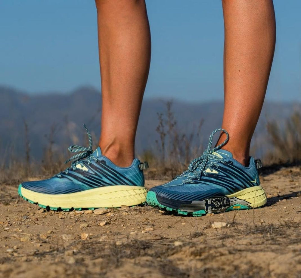Women Trail Running | HOKA ONE ONE Speedgoat 4 Provincial Blue / Luminary Green