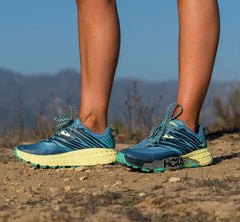 Women Trail Running | HOKA ONE ONE Speedgoat 4 Provincial Blue / Luminary Green