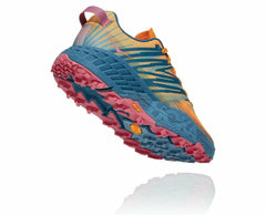 Women Trail Running | HOKA ONE ONE Speedgoat 4 Saffron / Provincial Blue