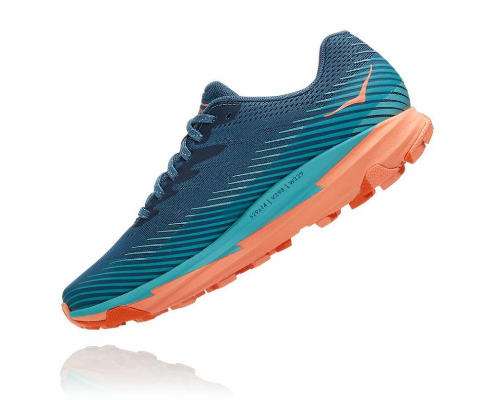 Women Trail Running | HOKA ONE ONE Torrent 2 Real Teal / Cantaloupe