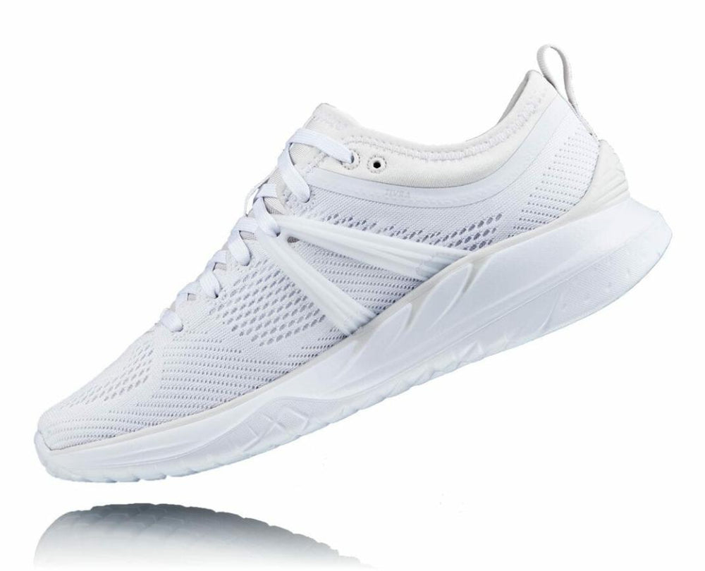 Women Walking | HOKA ONE ONE Tivra White / Nimbus Cloud