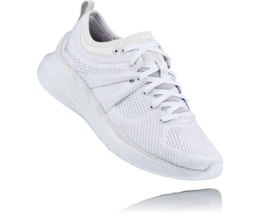 Women Walking | HOKA ONE ONE Tivra White / Nimbus Cloud