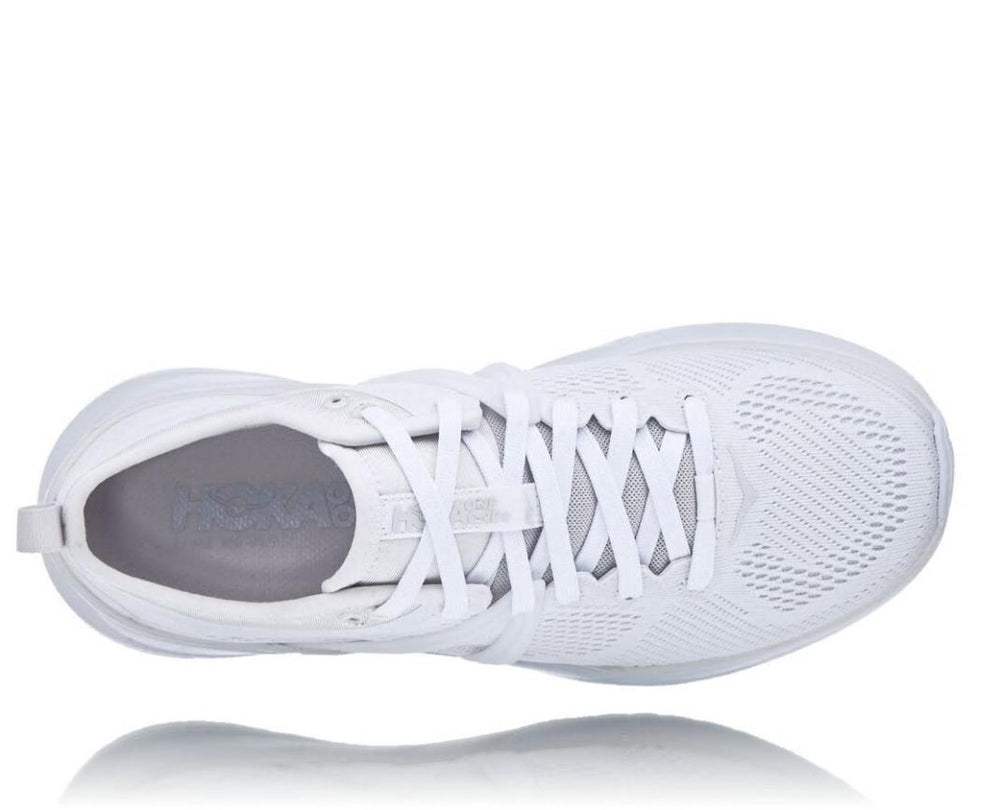Women Walking | HOKA ONE ONE Tivra White / Nimbus Cloud