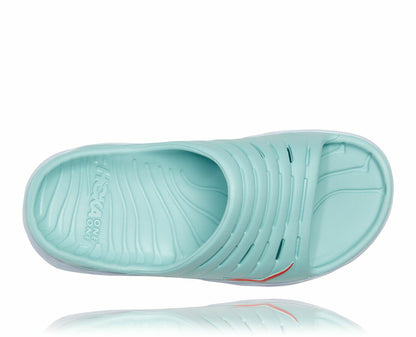 Women's ORA Recovery Slide Eggshell Blue / White