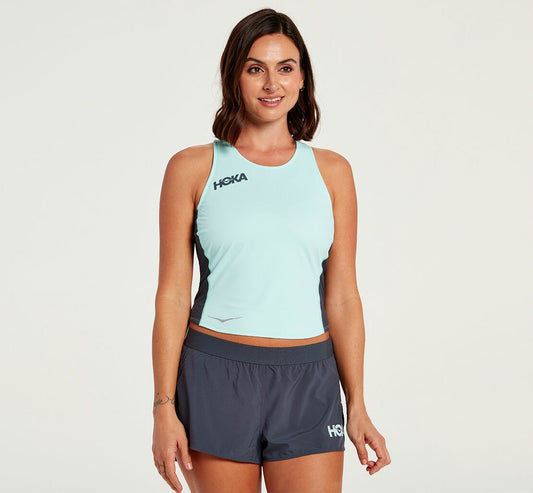 Women's Fitted Tank Blue Tint