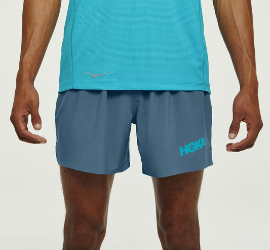 Men Bottoms | HOKA ONE ONE Glide 5" Short Real Teal