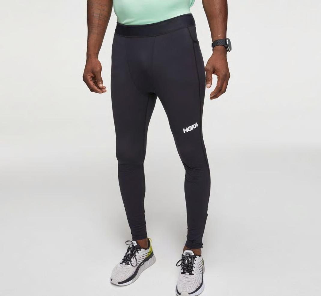 Men Bottoms | HOKA ONE ONE Performance Full Length Tight Black