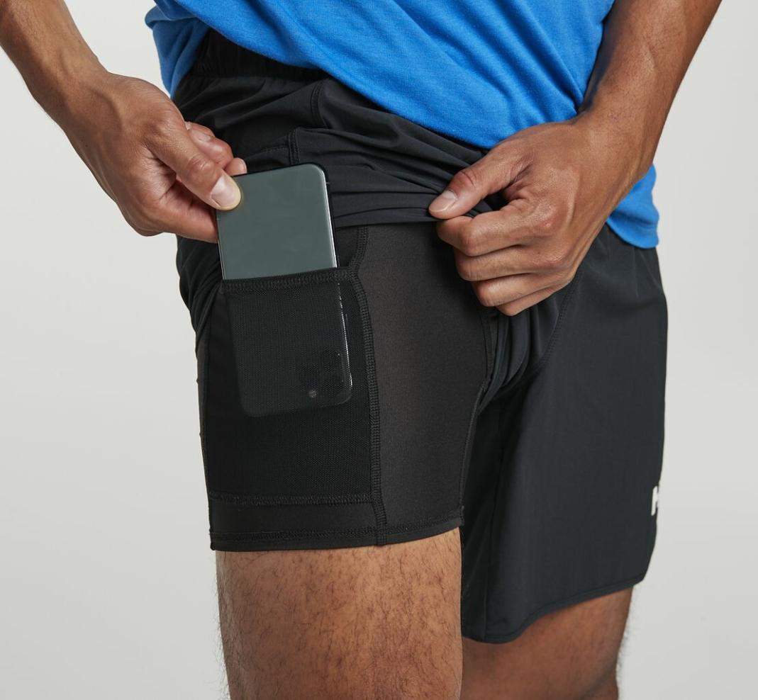 Men Bottoms | HOKA ONE ONE Performance Woven 7" Short Black