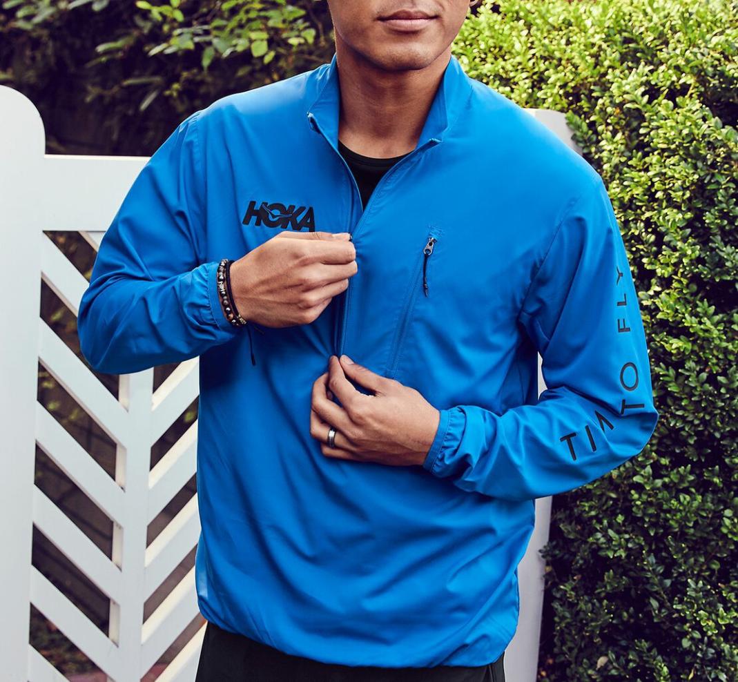 Men Outerwear | HOKA ONE ONE Wind-Resistant Jacket Imperial Blue