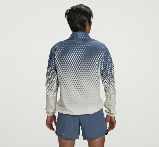 Men Outerwear | HOKA ONE ONE Wind-Resistant Jacket Tofu / Vintage Indigo