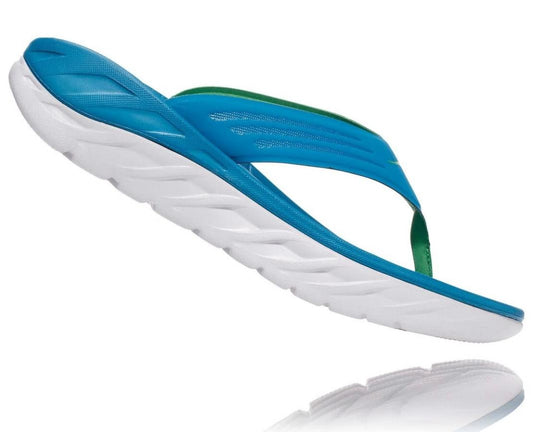 Men Recovery Sandals | HOKA ONE ONE ORA Recovery Flip Blue Sapphire / Greenbriar