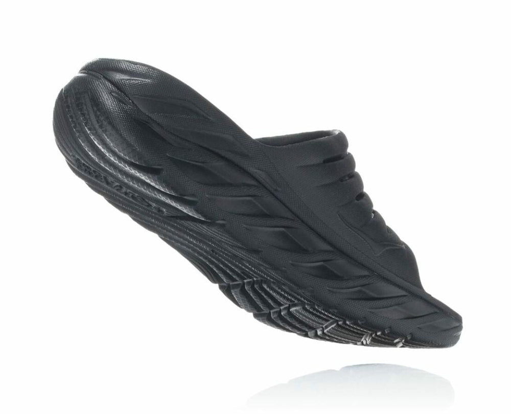 Men Recovery Sandals | HOKA ONE ONE ORA Recovery Slide Black / Black