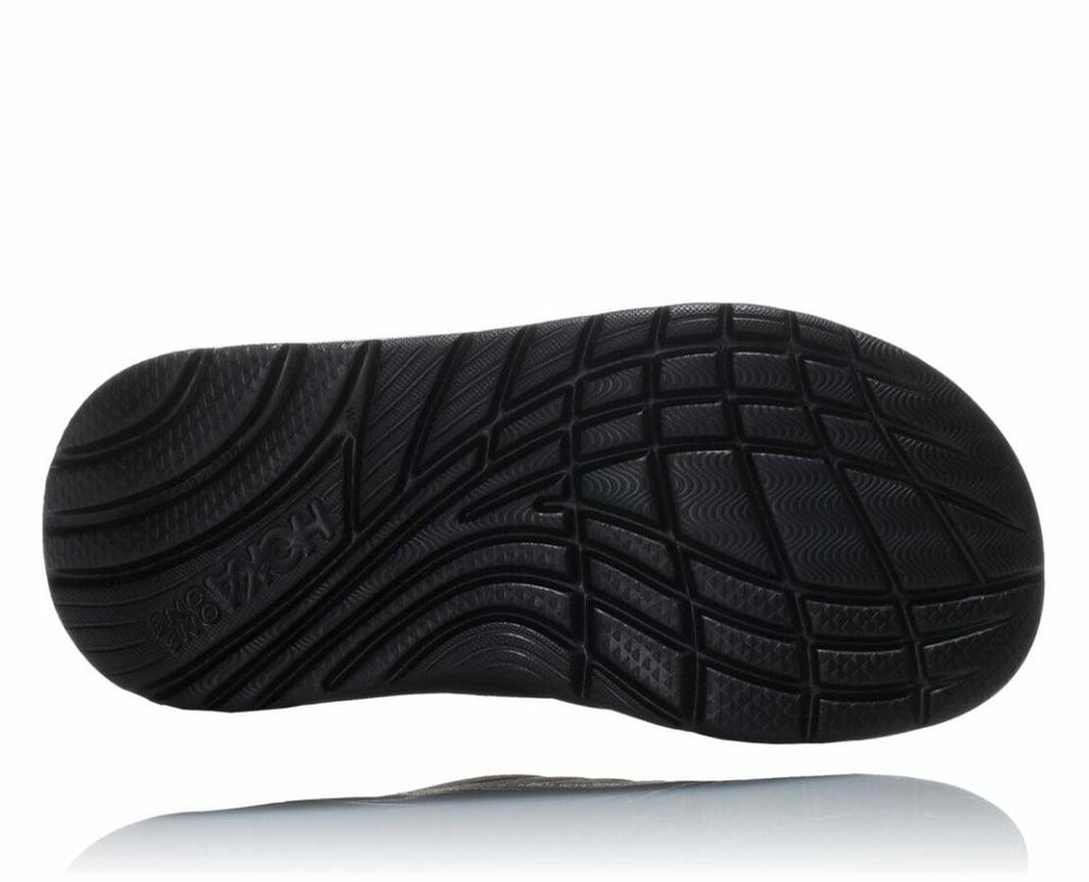 Men Recovery Sandals | HOKA ONE ONE ORA Recovery Slide Black / Black