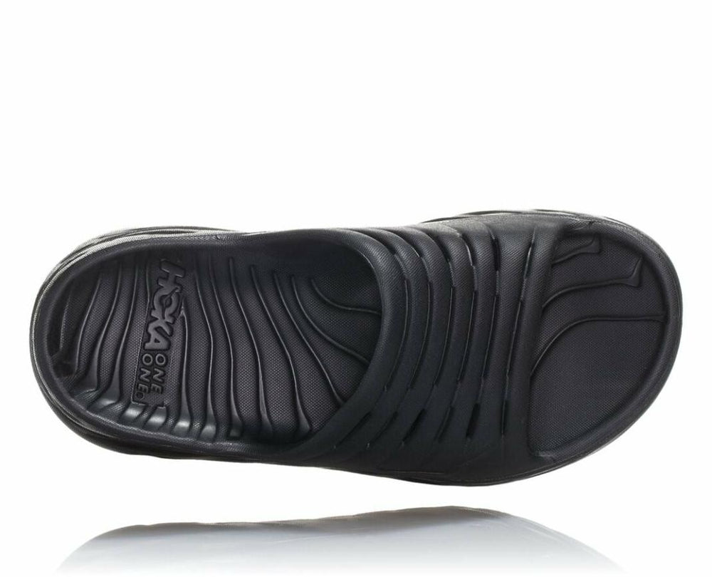 Men Recovery Sandals | HOKA ONE ONE ORA Recovery Slide Black / Black