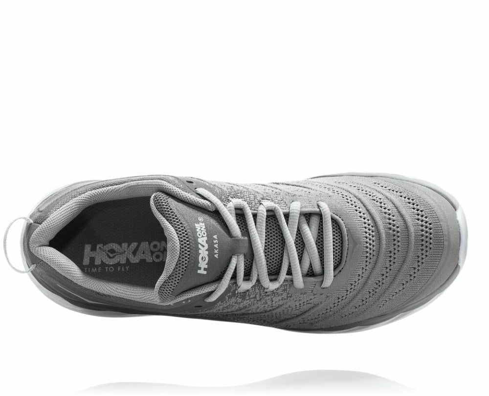 Men Road Running | HOKA ONE ONE Akasa Frost Gray /silver Sconce
