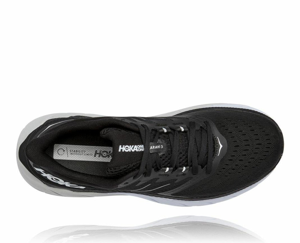 Men Road Running | HOKA ONE ONE Arahi 5 Black / White