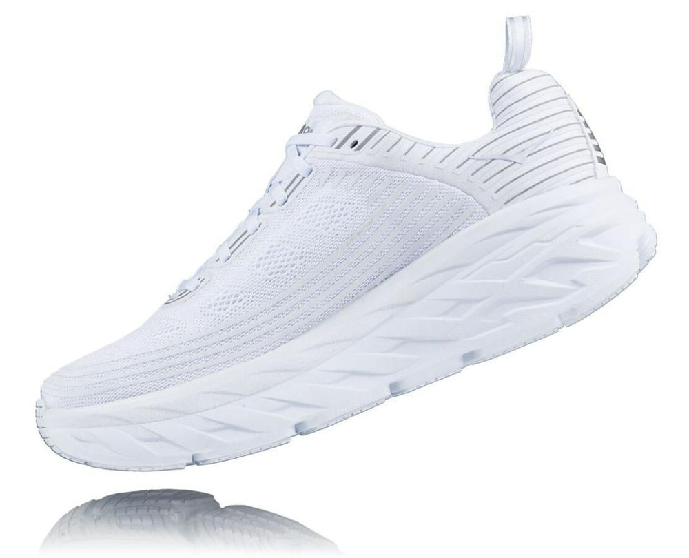 Men Road Running | HOKA ONE ONE Bondi 6 White / White Reflective
