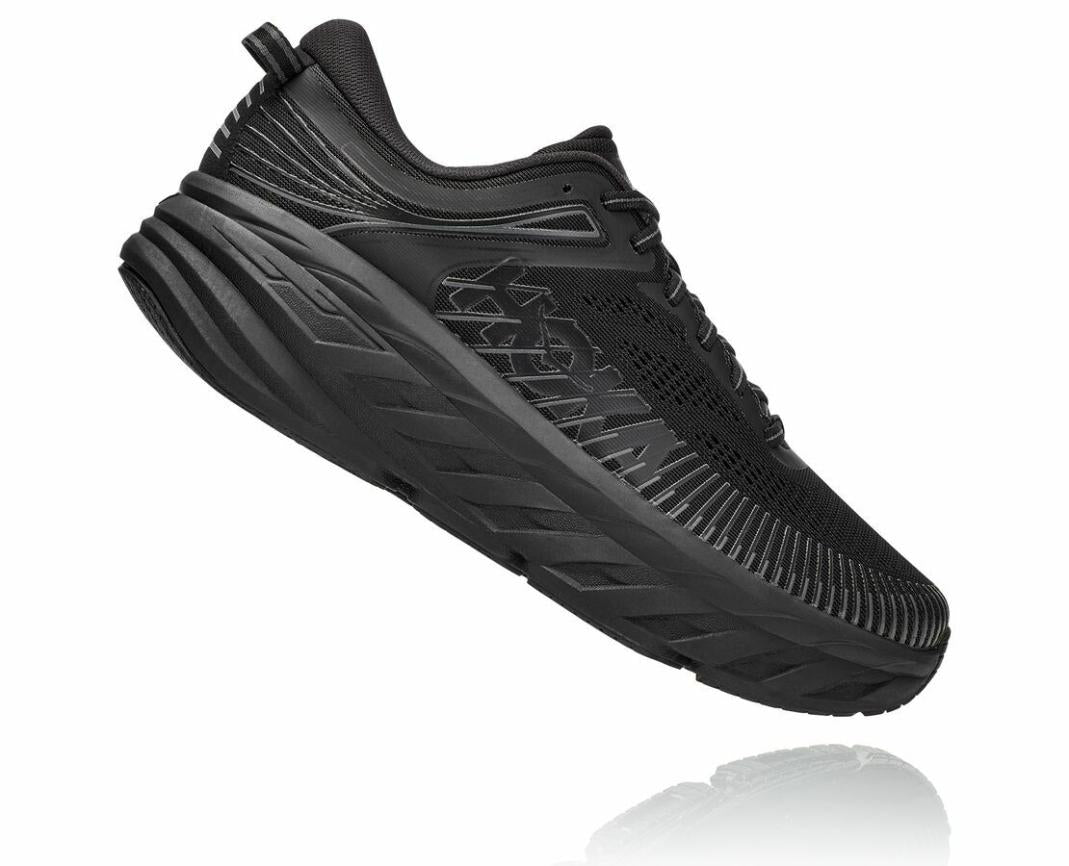 Men Road Running | HOKA ONE ONE Bondi 7 Black / Black