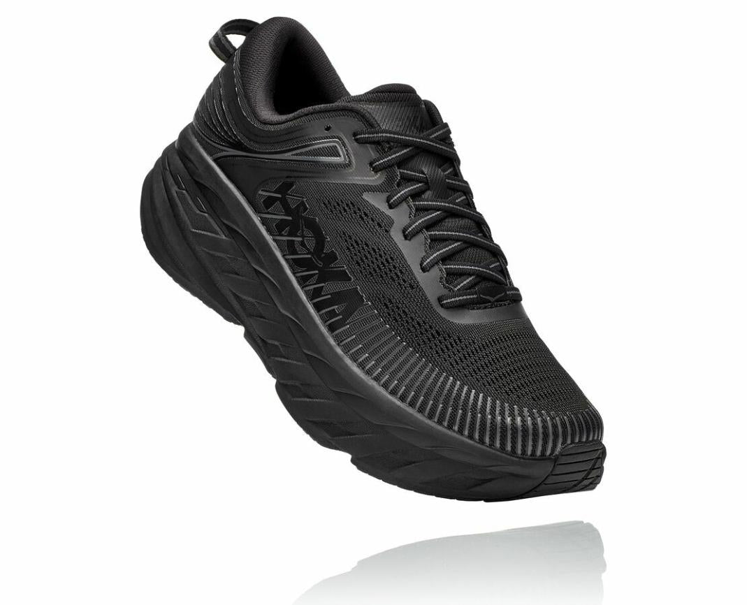 Men Road Running | HOKA ONE ONE Bondi 7 Black / Black