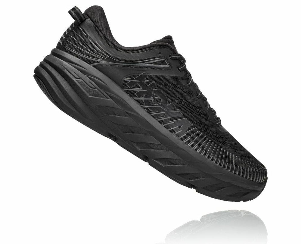 Men Road Running | HOKA ONE ONE Bondi 7 Black / Black
