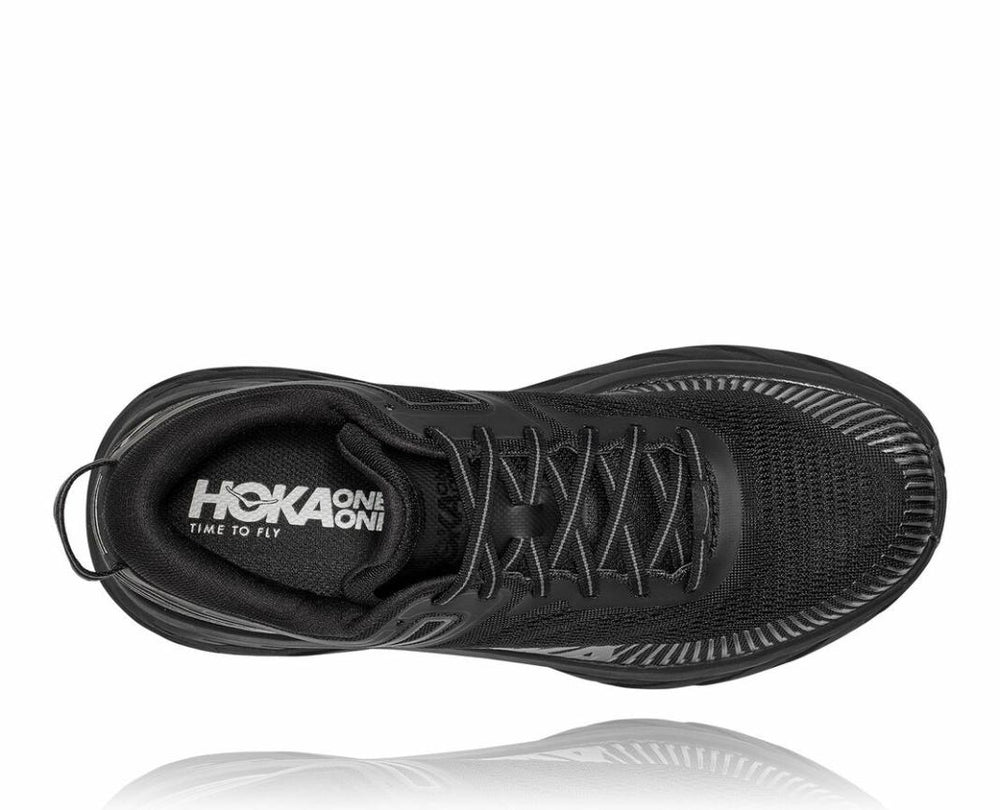 Men Road Running | HOKA ONE ONE Bondi 7 Black / Black