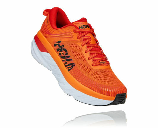 Men Road Running | HOKA ONE ONE Bondi 7 Persimmon Orange / Fiesta