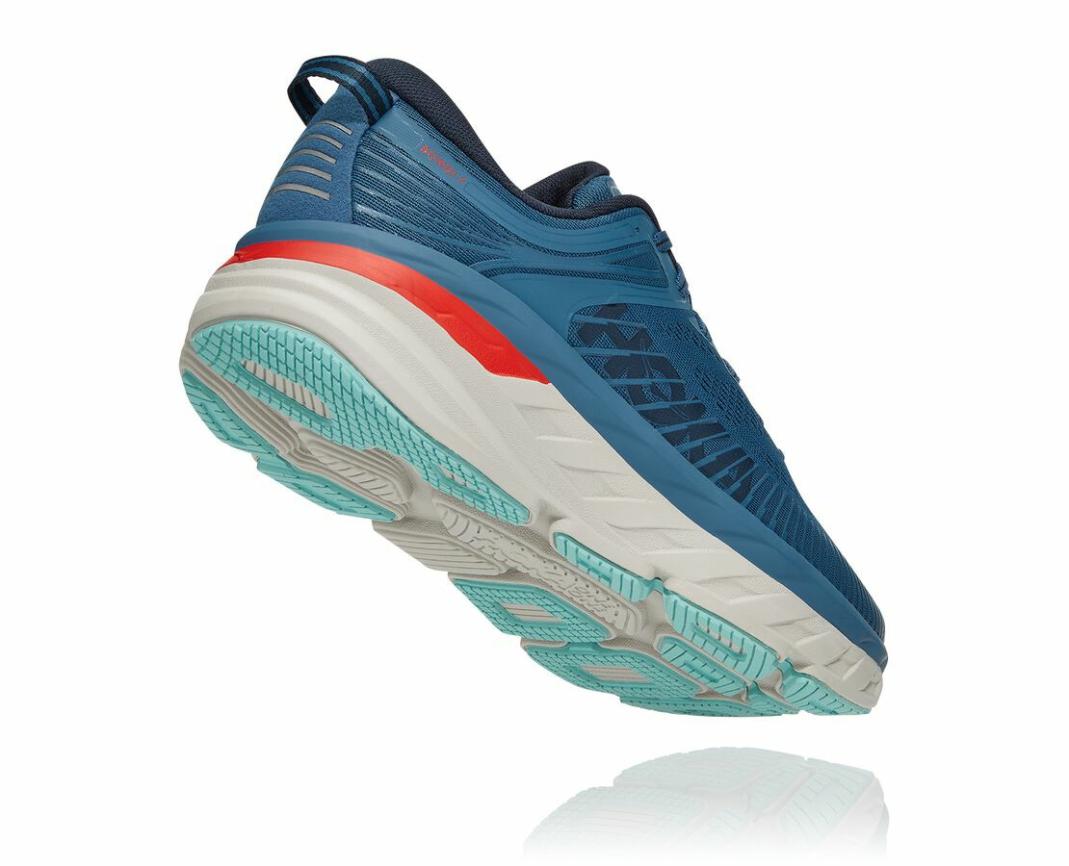 Men Road Running | HOKA ONE ONE Bondi 7 Real Teal / Outer Space