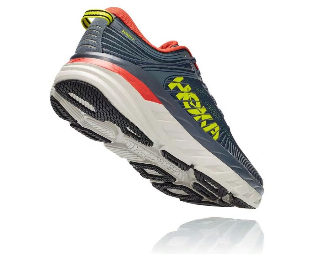 Men Road Running | HOKA ONE ONE Bondi 7 Turbulence / Chili