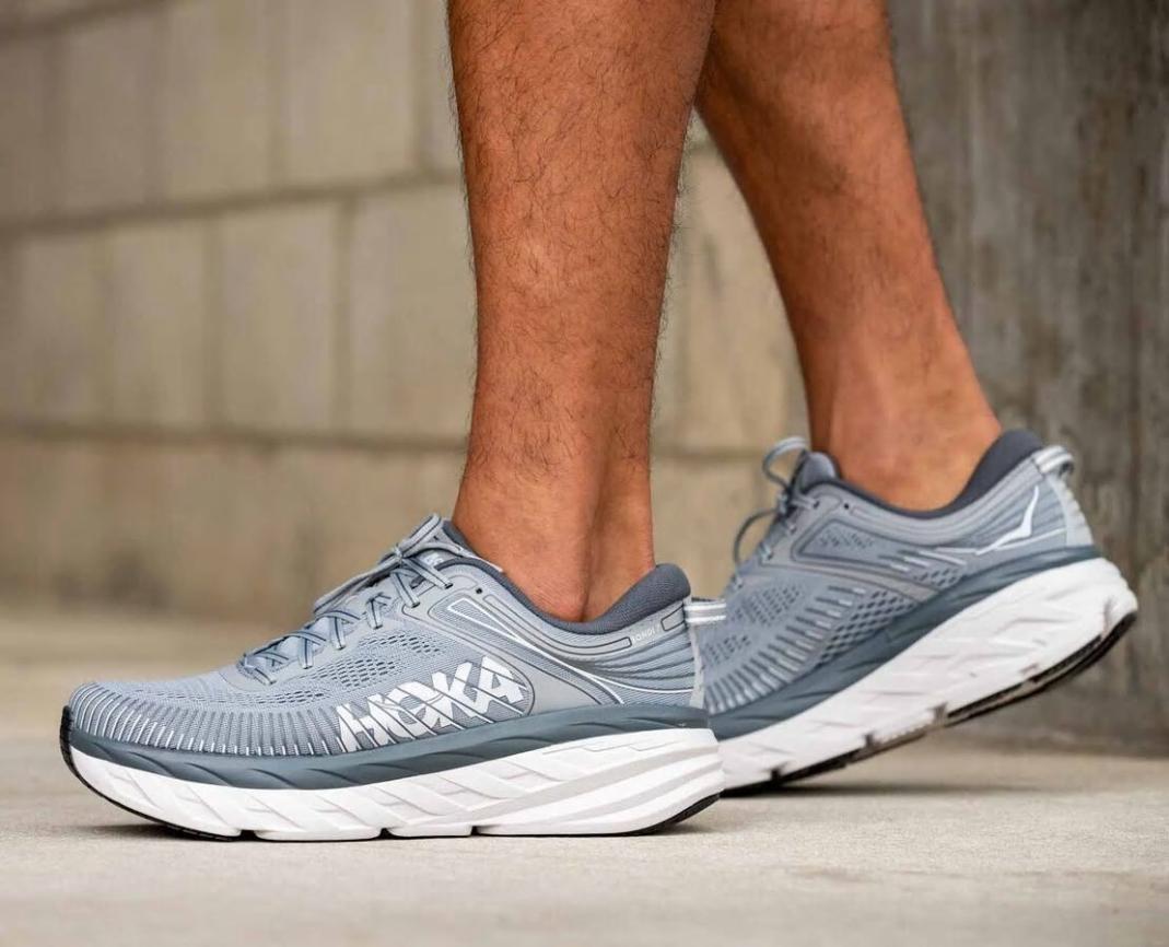 Men Road Running | HOKA ONE ONE Bondi 7 Wild Dove / Dark Shadow