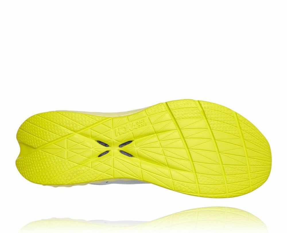 Men Road Running | HOKA ONE ONE Carbon X 2 Blue Flower / Luminary Green