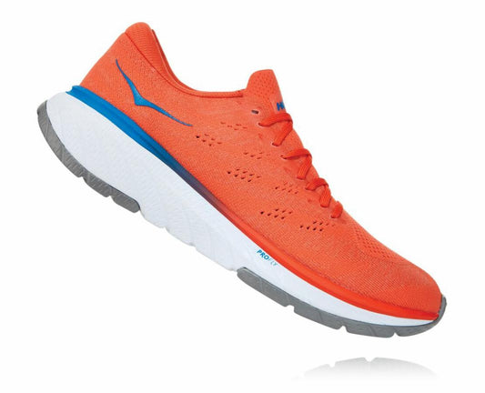 Men Road Running | HOKA ONE ONE Cavu 3 Mandarin Red / White