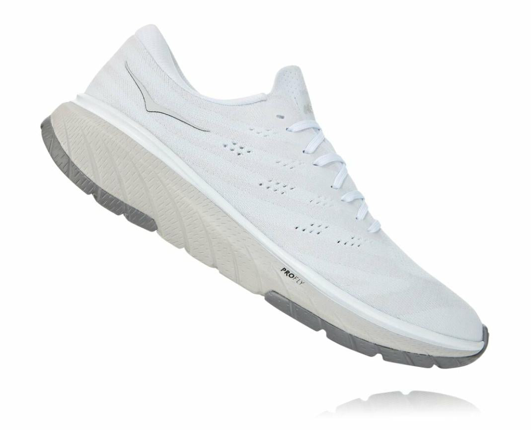 Men Road Running | HOKA ONE ONE Cavu 3 White / Nimbus Cloud