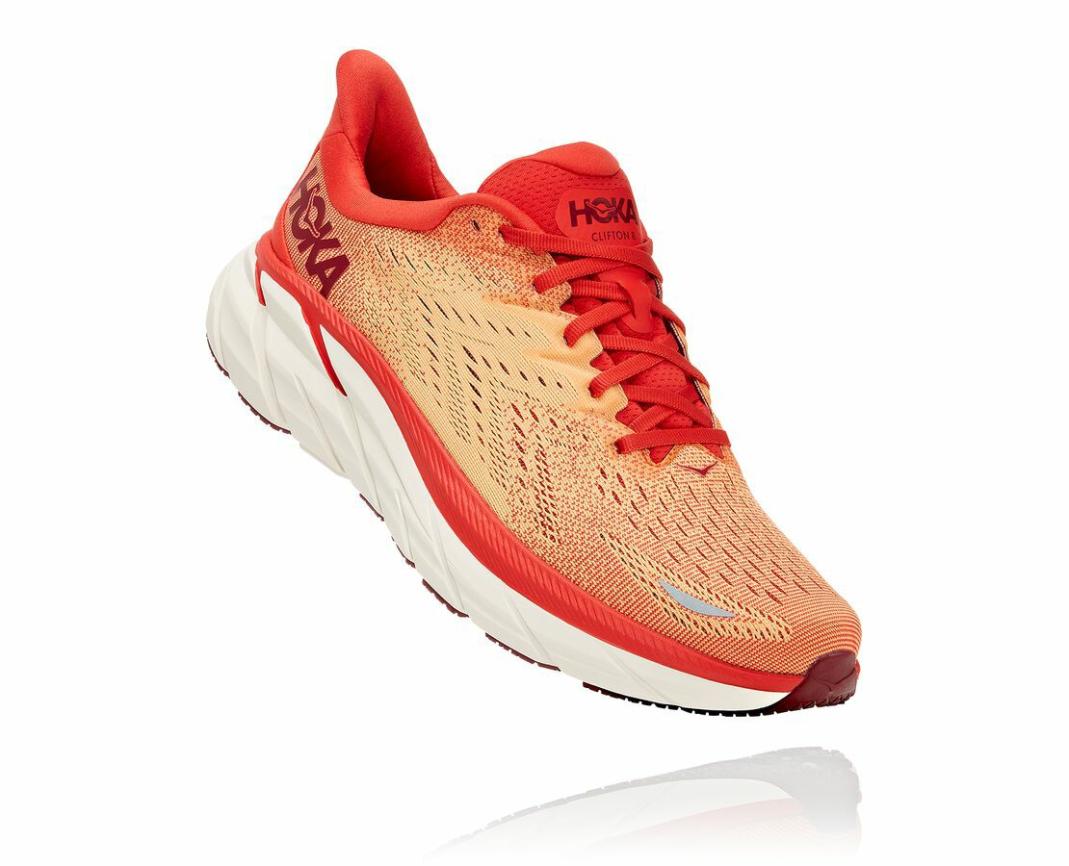 Men Road Running | HOKA ONE ONE Clifton 8 Fiesta / Blazing Orange