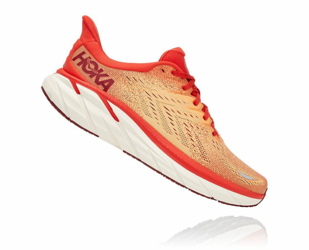 Men Road Running | HOKA ONE ONE Clifton 8 Fiesta / Blazing Orange